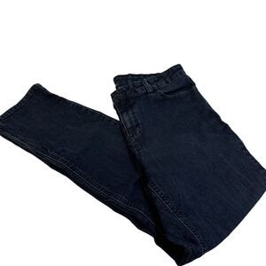 Liz Claiborne Womens Curvy Fit‎ Dark Wash Denim Skinny Leg Jeans 14